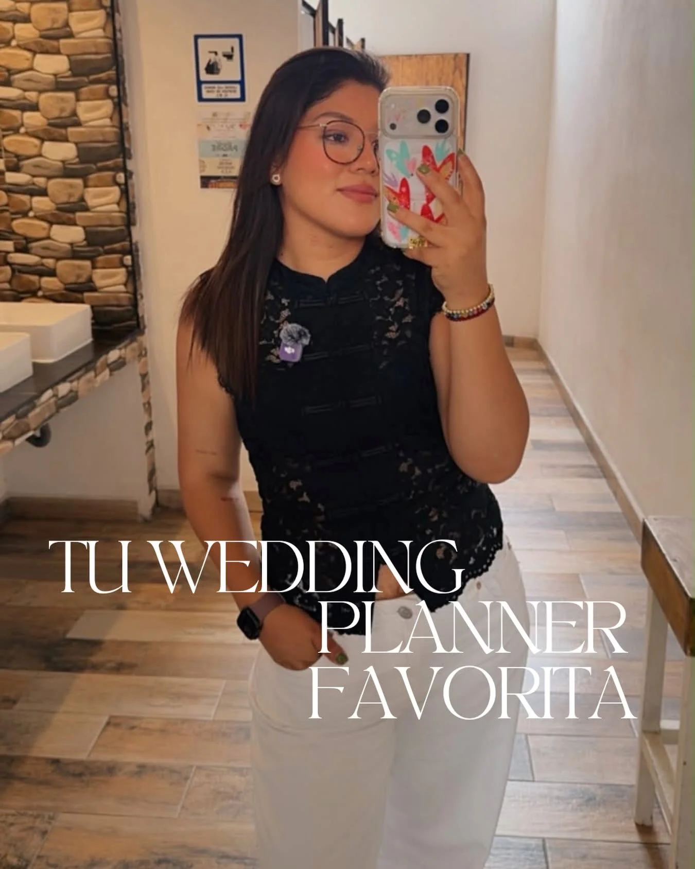 Retrato casual de una wedding planner